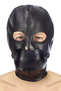 Fetish Tentation - Maschera con Cinturino e Gag Rimovibile - Nero
